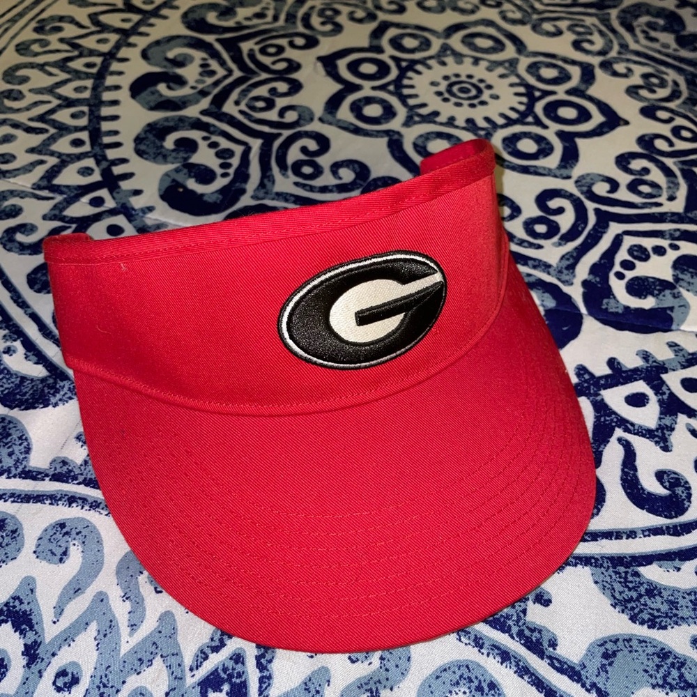 47 Brand Red and Black Visor georgia bulldogs